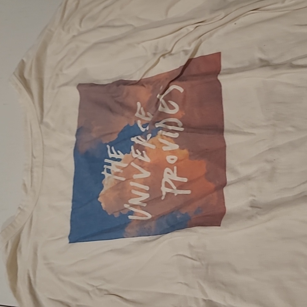 A kids white graphic tee